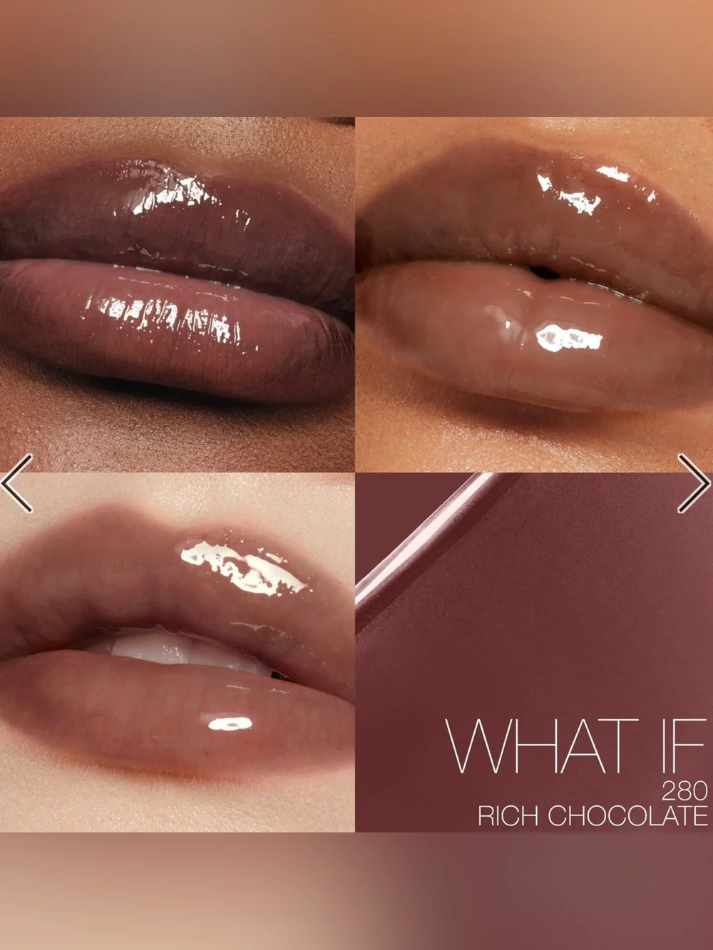 Nars Afterglow Lip Shine WHAT IF 280, Full Sz 0.17 Oz Original Packaging, BNIB
